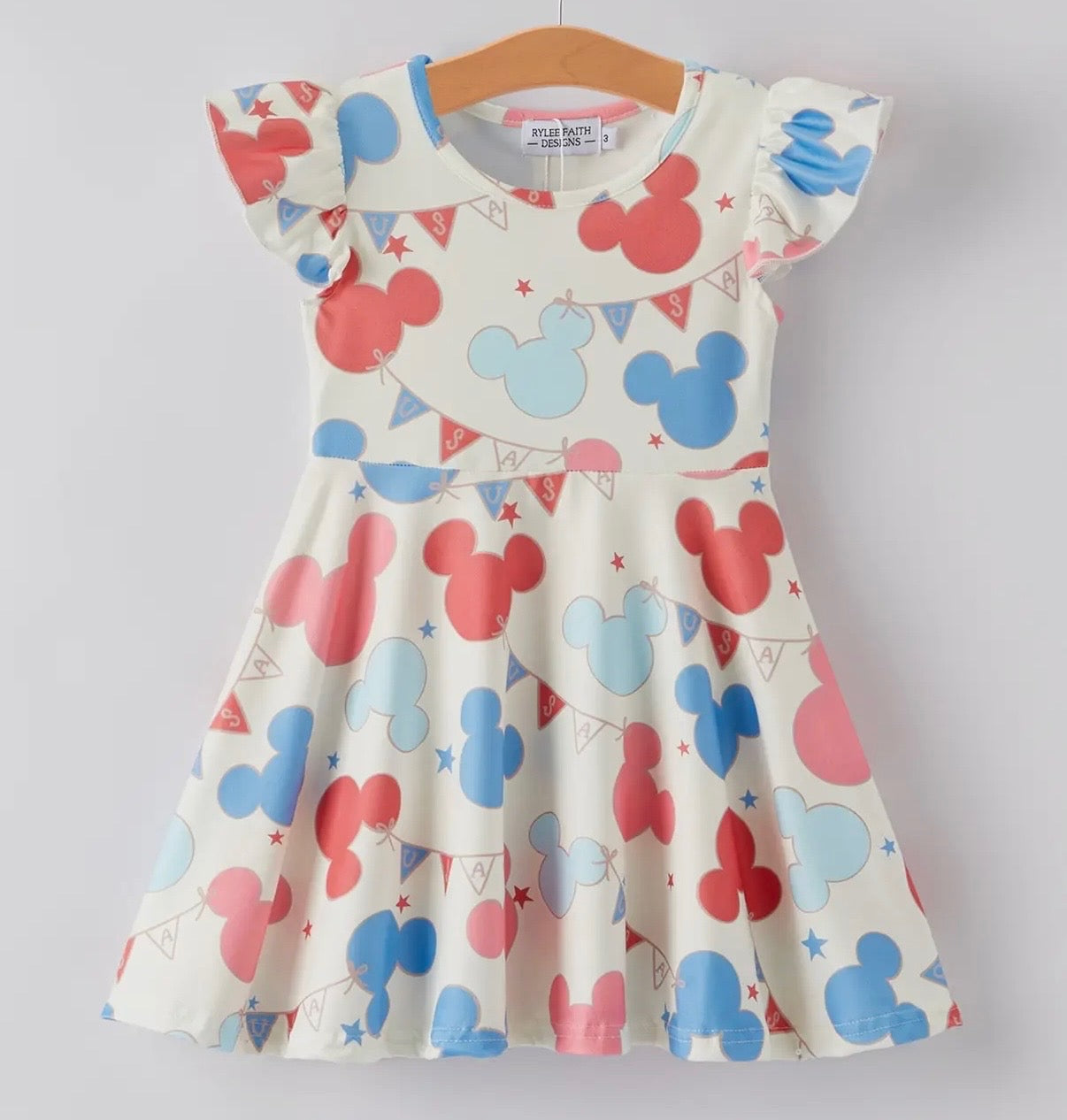 MAGICAL PATRIOTIC KNIT TWIRLY DRESS // ETA LATE MARCH TO EARLY APRIL (magical)