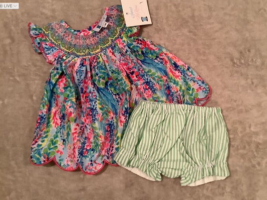 MULTICOLOR GEOMETRIC BLOOMER SET