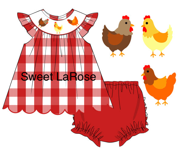 CHICKEN BLOOMER SET
